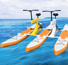 Load image into Gallery viewer, Floating Inflatable Hydro Waterbike Water Bicycle Bike Pedal Boats Floating Bicycle
