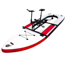 تحميل الصورة إلى عارض المعرض، Inflatable Water Bike Portable Lightweight Compact Integrated Frame Paddle and Water Bike 2-in-1
