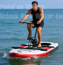 تحميل الصورة إلى عارض المعرض، Inflatable Water Bike Portable Lightweight Compact Integrated Frame Paddle and Water Bike 2-in-1

