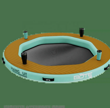 تحميل الصورة إلى عارض المعرض، Large Round Floating Hammock Summer Water Play Lounge with Cup Holder Inflatable Pool Hammock

