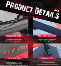 Load image into Gallery viewer, Inflatable Windsurf Board – Premium Drop Stitch Sailboard
