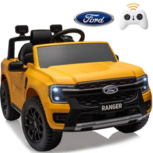 تحميل الصورة إلى عارض المعرض، Junior Ford Ranger Electric Ride on Car with music parent remote control – Yellow 3-6 Years
