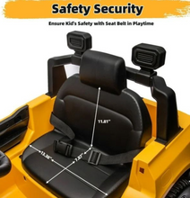 تحميل الصورة إلى عارض المعرض، Junior Ford Ranger Electric Ride on Car with music parent remote control – Yellow 3-6 Years
