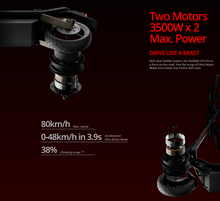 Load image into Gallery viewer, Segway Ninebot GT3 Pro Super scooter 72V 30Ah 7000W 80 kmh Max Speed - 3rd gen 2025
