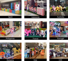Load image into Gallery viewer, Dinosaur Plush Electric Ride-On Scooter for Kids (Coin Operated) For kids Play Areas &amp; Events
