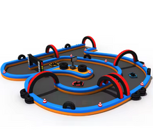 تحميل الصورة إلى عارض المعرض، Commercial Inflatable Go-Kart Race Track -Durable Easy Safety Fence
