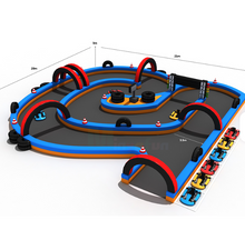 تحميل الصورة إلى عارض المعرض، Commercial Inflatable Go-Kart Race Track -Durable Easy Safety Fence
