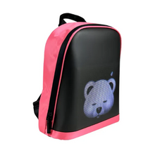 Load image into Gallery viewer, LED display backpack R1 motorcycle backpack with customizable programmable smart light-up digital display
