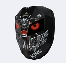 تحميل الصورة إلى عارض المعرض، Iron Man Crown LED Display Smart Backpack – Ultimate Rider Visibility &amp; Style

