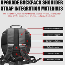 تحميل الصورة إلى عارض المعرض، Iron Man Crown LED Display Smart Backpack – Ultimate Rider Visibility &amp; Style
