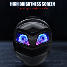 تحميل الصورة إلى عارض المعرض، Iron Man Crown LED Display Smart Backpack – Ultimate Rider Visibility &amp; Style
