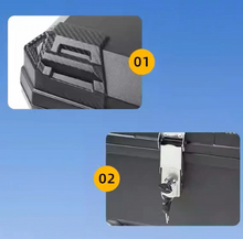 Load image into Gallery viewer, 45L Universal Motorcycle Rear Storage Box – Hard Shell Tail Luggage
