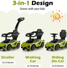تحميل الصورة إلى عارض المعرض، Lamborghini 3-in-1 Ride-On Push Car (Age 1–5 Years)
