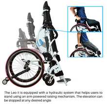 تحميل الصورة إلى عارض المعرض، Leo Standing Wheelchair – The World's Lightest Manual Standing Wheelchair
