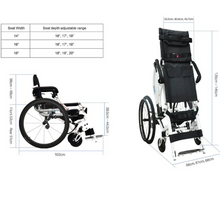 تحميل الصورة إلى عارض المعرض، Leo Standing Wheelchair – The World's Lightest Manual Standing Wheelchair
