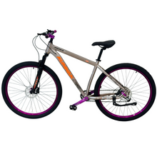 تحميل الصورة إلى عارض المعرض، Super Pro 29-Inch Mountain Bike – Off-Road Trail MTB | Silver &amp; Purple

