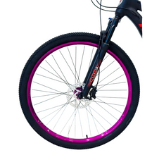 تحميل الصورة إلى عارض المعرض، Super Pro 29-Inch Mountain Bike – Off-Road Trail MTB | Silver &amp; Purple
