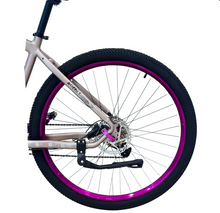 تحميل الصورة إلى عارض المعرض، Super Pro 29-Inch Mountain Bike – Off-Road Trail MTB | Silver &amp; Purple
