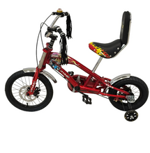 تحميل الصورة إلى عارض المعرض، Stylish 14-Inch Kids Folding Harley Bicycle – Red &amp; Black Age 4-8 Years
