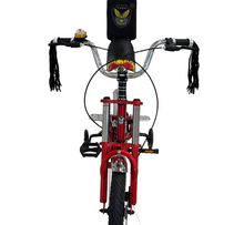 تحميل الصورة إلى عارض المعرض، Stylish 14-Inch Kids Folding Harley Bicycle – Red &amp; Black Age 4-8 Years
