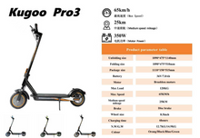 تحميل الصورة إلى عارض المعرض، Kugoo Pro 3 Electric scooter 36v 7.8Ah, 350W

