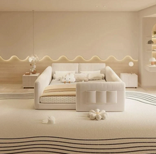 Load image into Gallery viewer, Upholstered Bed Frame with Sides Guardian and Headboard-Sigle queen king super king sizes
