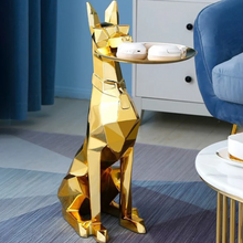 Load image into Gallery viewer, Doberman Dog Coffee Table with Tray – 72H cm
