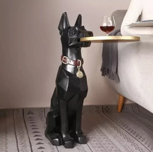 Load image into Gallery viewer, Doberman Dog Coffee Table with Tray – 72H cm
