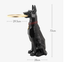Load image into Gallery viewer, Doberman Dog Coffee Table with Tray – 72H cm
