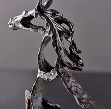 تحميل الصورة إلى عارض المعرض، Metal Modern Handmade Resin Horse Statue for Home Wall Shelf Living Room Decoration
