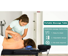 Load image into Gallery viewer, Portable Massage Table with Adjustable Folding Bed and Headrest

