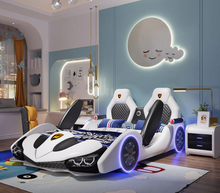 Load image into Gallery viewer, Children’s Car-Style Single Bed – Fun, Safe &amp; Functional ZLJ1127
