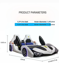 Load image into Gallery viewer, Children’s Car-Style Single Bed – Fun, Safe &amp; Functional ZLJ1127
