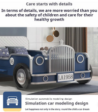 Load image into Gallery viewer, Car Style Children’s Bed – Comfort, Safety &amp; Fun in One
