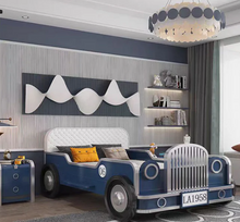Load image into Gallery viewer, Car Style Children’s Bed – Comfort, Safety &amp; Fun in One
