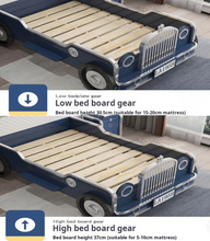 Load image into Gallery viewer, Car Style Children’s Bed – Comfort, Safety &amp; Fun in One
