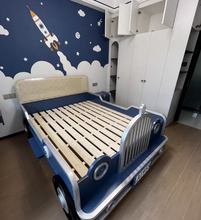 Load image into Gallery viewer, Car Style Children’s Bed – Comfort, Safety &amp; Fun in One
