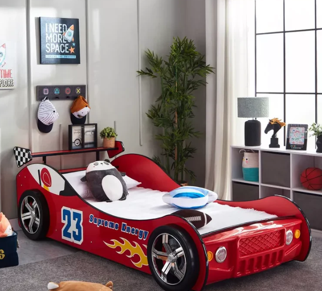 Single Racing Car Bed – 90x190 cm