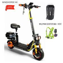 تحميل الصورة إلى عارض المعرض، WindHorse H4 Electric Scooter 48V 10Ah 350W
