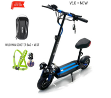 Load image into Gallery viewer, V10 Fast Speed Electric scooter 48V 12Ah 1200W
