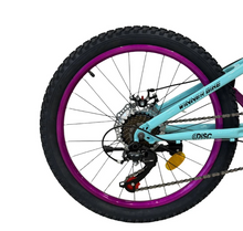 تحميل الصورة إلى عارض المعرض، 22-Inch Mountain Bike | 21-Speed | Disc Brakes | Turquoise Blue V-TBC22 Age 9-16 Years
