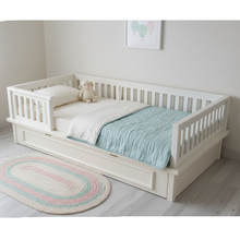 Load image into Gallery viewer, Kiddie Bed with underbed/ storage drawer
