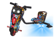 تحميل الصورة إلى عارض المعرض، Kids Electric Ride-On Drifting Trike With music &amp; 360° Spin Age 3-7
