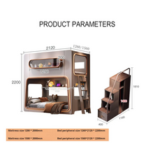 Load image into Gallery viewer, Space Capsule Double Bunk Bed for Kids
