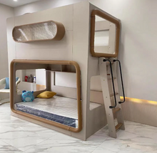 Load image into Gallery viewer, Space Capsule Double Bunk Bed for Kids
