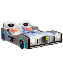Load image into Gallery viewer, Luxury Kids Car-Themed Bed with Bluetooth &amp; Storage
