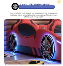Load image into Gallery viewer, Kids Car Bed – Comfort, Safety &amp; Fun in One!
