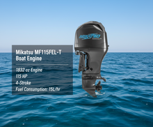 تحميل الصورة إلى عارض المعرض، Mikatsu MF115FEL-T – High-Performance 115 HP Outboard EFI Engine
