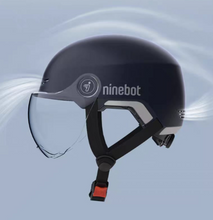 Load image into Gallery viewer, Ninebot Commuter Helmet Deep Blue with Sun-visor
