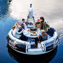 Load image into Gallery viewer, Outdoor Barbecue Yacht BBQ Donut Boat Camping Inflatable Bubble Dock House
